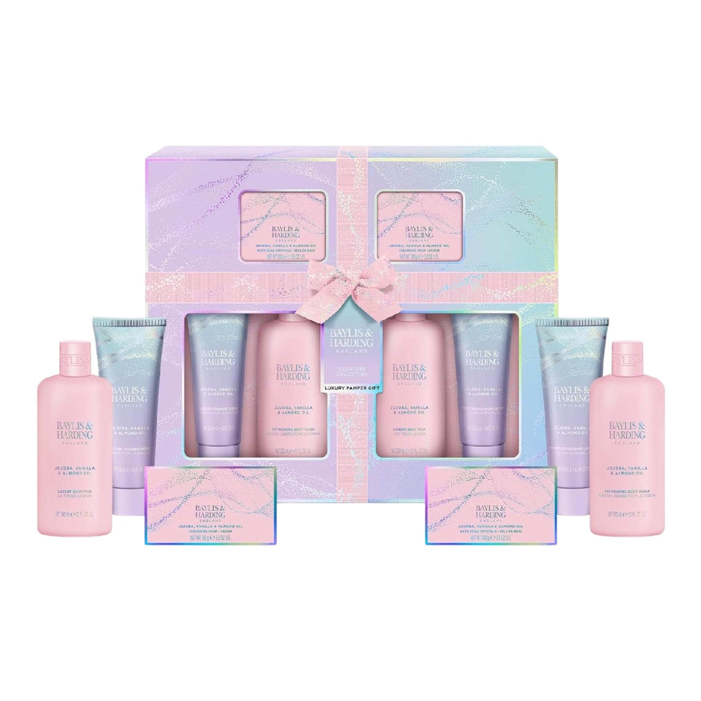 Coffret Cadeau Luxe Baylis & Harding Jojoba, Vanille et Huile d'Amande (Lot de 1) - Convient aux végans