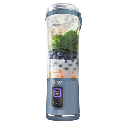 Mixeur portable Blast, 530 ml, couvercle étanche et bec verseur, mini mixeur sans fil puissant, rechargeable, pour smoothies et shakes protéinés portables, mélange la glace et les fruits congelés, bleu denim, BC151UKNV