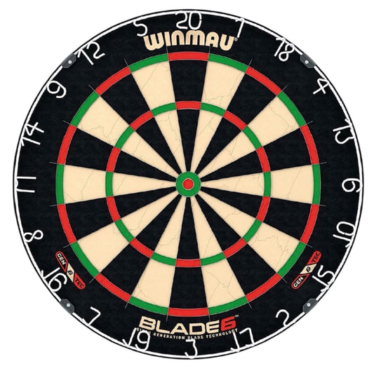 WINMAU Darts Blade 6 Professional Bristle Dartboard with Official Tournament Specifications | Endorsed by the PDC