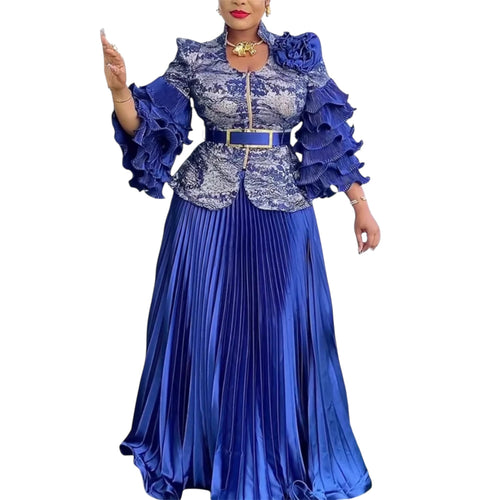 Ensemble deux pièces africain 2026 pour femmes – Haut Dashiki Ankara et jupe