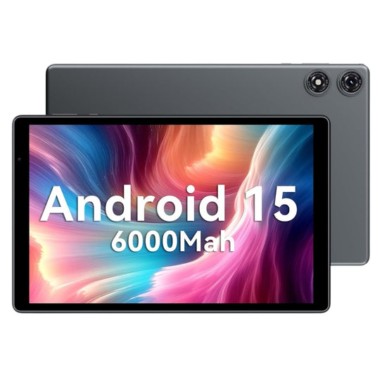 PRITOM  Inch Android 15 Tablet, 8GB RAM, 6000Mah, Expand to 1024GB, Penta-Core Processor, 10 Inch Tablet, Android Tablets HD IPS Screen, Camera, Wi-Fi, Bluetooth, Tablet Pc(Gray)