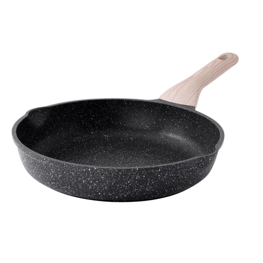 Kordisen Stick Frying Pans Skillet, 28 Cm Granite Frying Pans Nonstick for Cooking, Healthy Induction Cookware, Heat Resistant Handle, PFOA Free