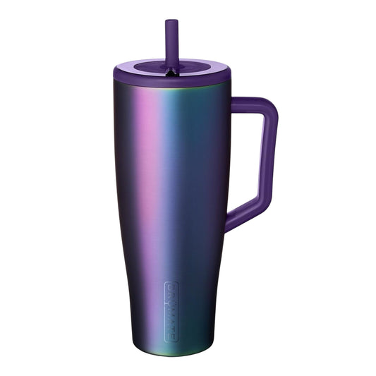 BrüMate Era 1.2L Tumbler with Straw and Lid | 100% Leakproof | Cold for 24 Hours | 40Oz Metal Water Bottle with Handle | Insulated Cup | Stainless Steel Travel Gym Mug (Dark Aura)