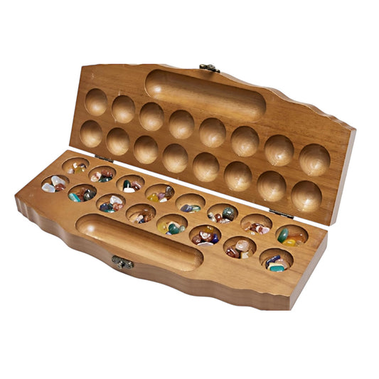 Kalaha Gemstone Game, Mancala Board Stone Game, Exciting Strategy Game