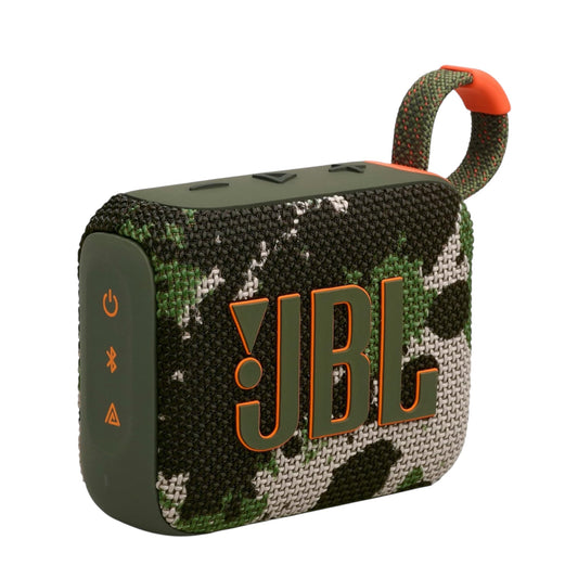 JBL GO 4 Ultra-Portable Bluetooth Speaker with Big  Pro Sound and Punchy Bass, Playtimeboost, Waterproof Design and 7-Hour Playtime, Camo