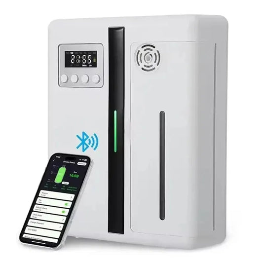 160Ml Waterless Scent Diffuser Bluetooth Wall-Mounted Fragrance Machine Smart Scent Diffuser for Essential Oil Hotel Home
