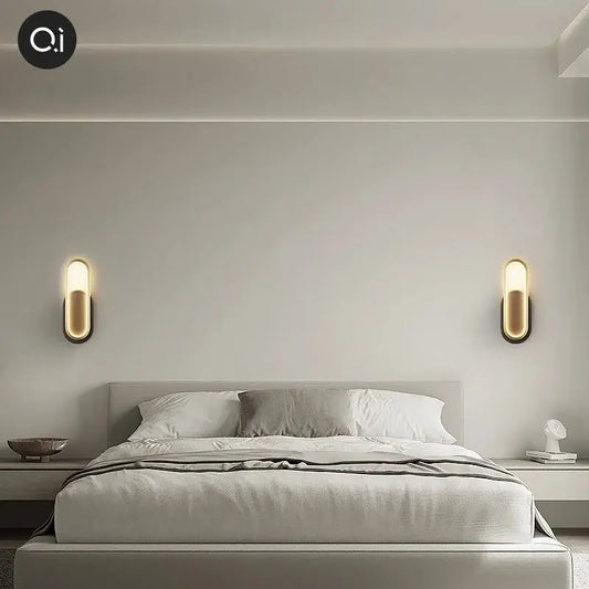 All-Copper Nordic Wall Lamp – Bedroom & Living Room Headboard Light