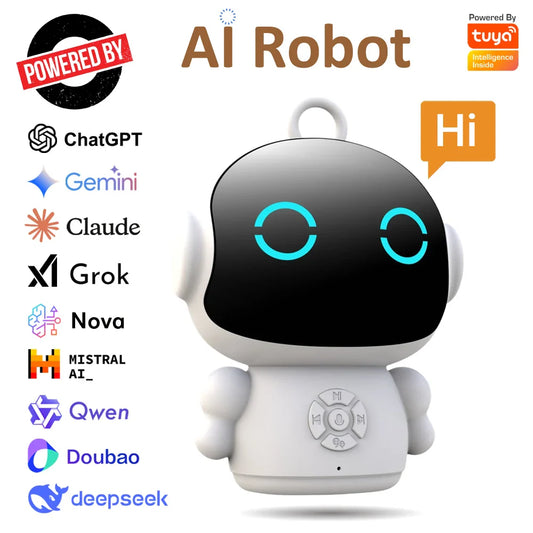 Tuya Smart AI Robot Wifi Early Education Toys for  Speech Recognition & Voice Interactive Educational Learning Machine