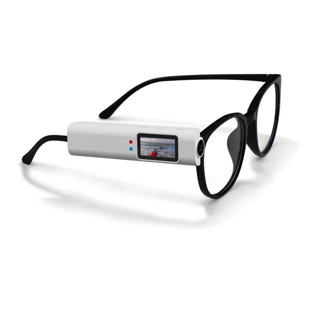 2.7K Mini FPV Eyeglasses Video Shooting Micro-Camera HD Wifi Intelligent Headset Glasses Video&Sound Recording Wifi APP Control