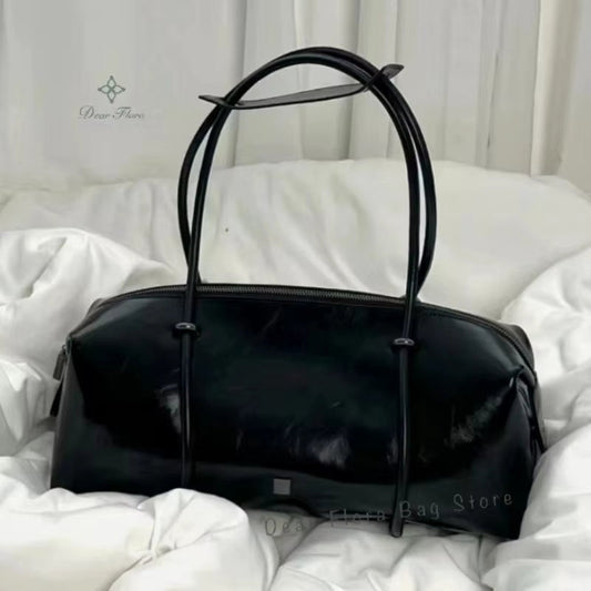 Y2K Women’s Large Capacity Boston Pillow Handbag – Vintage Shoulder Tote